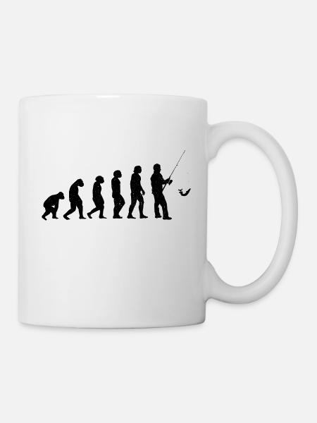 Pêche Pêche Évolution - Mug blanc - blanc