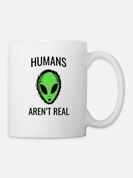 Énonciations drôles alien - Mug blanc - blanc