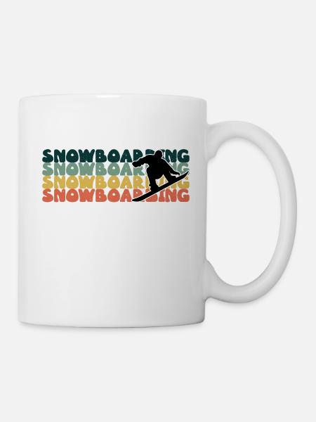 Snowboard Snowboard Snowboard - Mug blanc - blanc