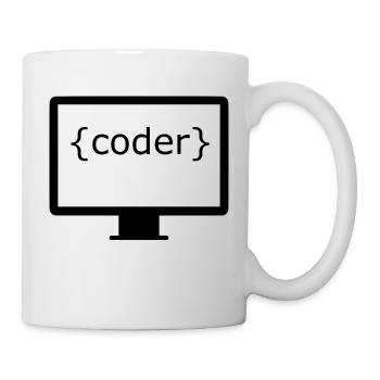 coder monitor - Mug - white - Right