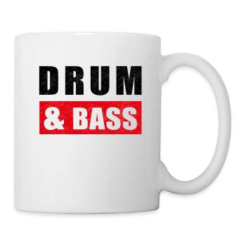 DnB Musik Drum And Bass - Tasse - Weiß - Rechts