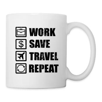 to travel - Mug - white - Right