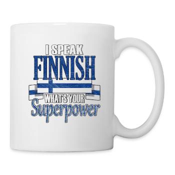 Finlande Drapeau Finlande Scandinavie Stockholm - Mug blanc - blanc - Droite