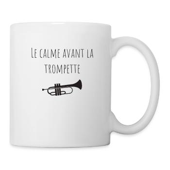 Le calme avant la trompette - Mug blanc - blanc - Droite