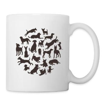 Verschiedene Hunderassen - Tasse - Weiß - Rechts