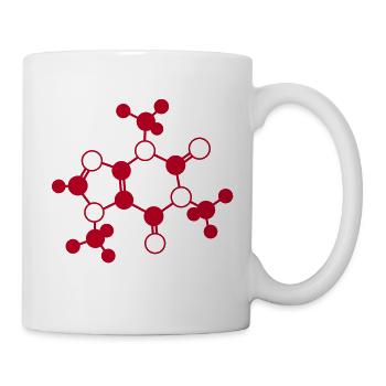 Caffeine - molecule - 1c - Mug - white - Right