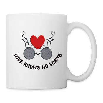 Behinderte - Liebe kennt keine Grenzen - Tasse - Weiß - Rechts