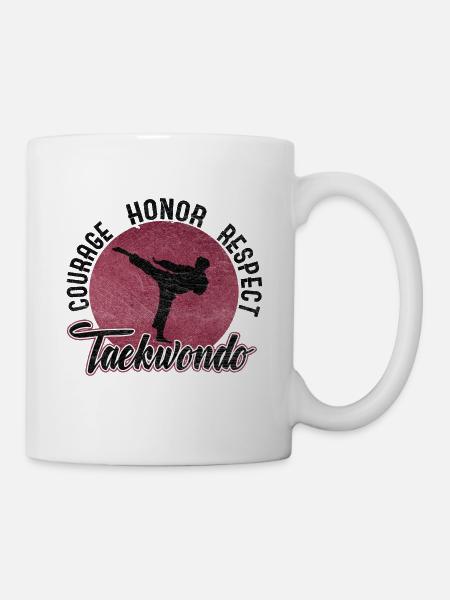Kampfsport Taekwondo Karate Japan Kampfkunst - Tasse - Weiß