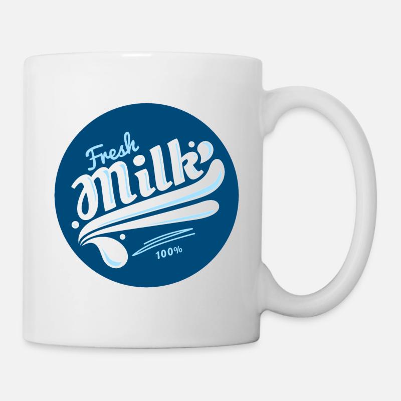 Lait frais - Mug blanc - blanc