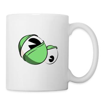 Cartoon, Eyes, Blick, Augen - Tasse - Weiß - Rechts
