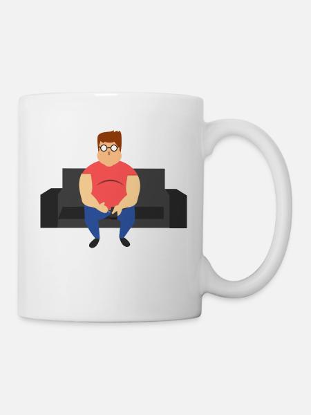 Fat man - Mug - white