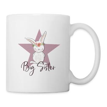 Motive for the big sister with a little rabbit - Mug - white - Right