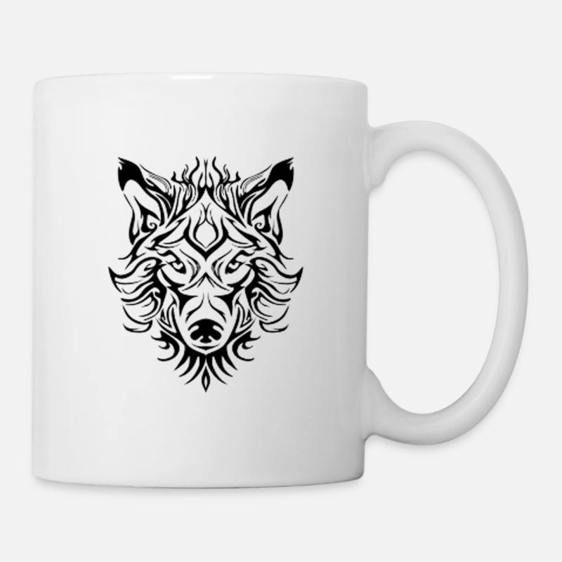 Wolf - Tasse - Weiß
