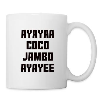 Coco Jambo Design Schriftzug - schwarz - Tasse - Weiß - Rechts