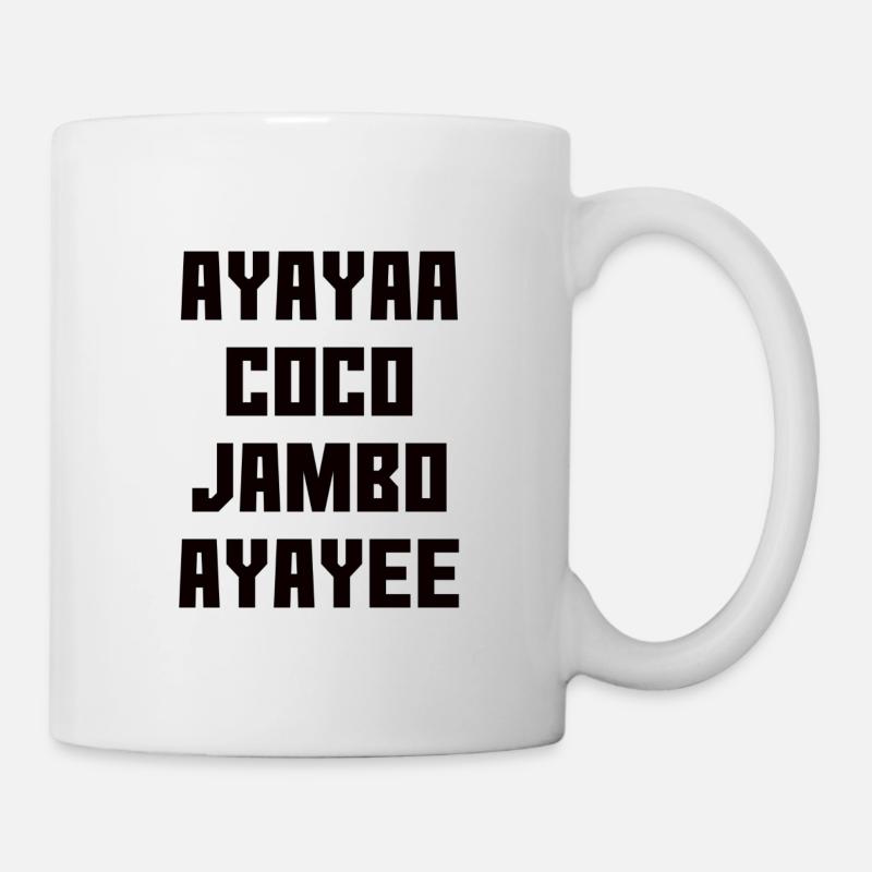 Coco Jambo Design Schriftzug - schwarz - Tasse - Weiß