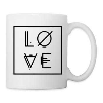Love Love - Abstract Art Vector Graphics Vector - Mug - white - Right