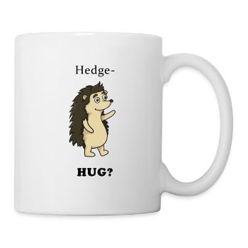 Igel Umarmung - Tasse - Weiß - Rechts