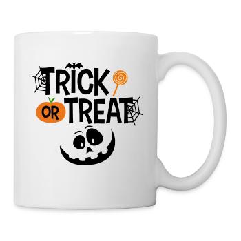 Trick or Treat Halloween Face Pumpkin - Mug - white - Right