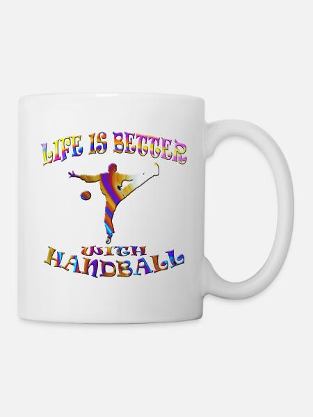 Handball - Tasse - Weiß