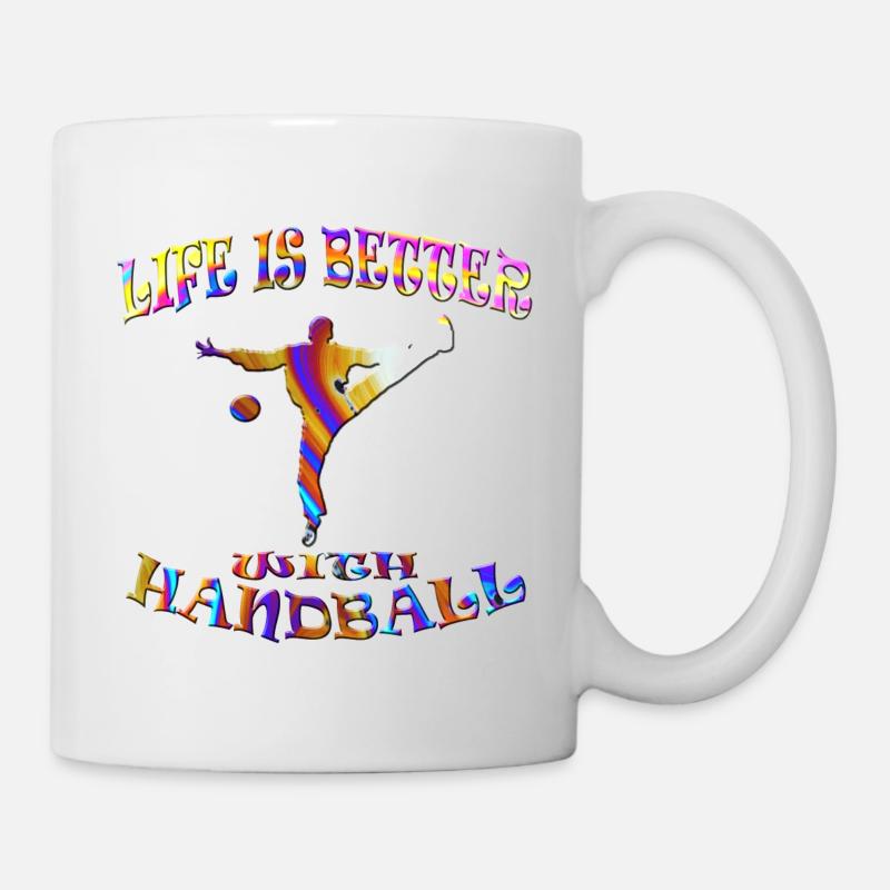 Handball - Mug blanc - blanc