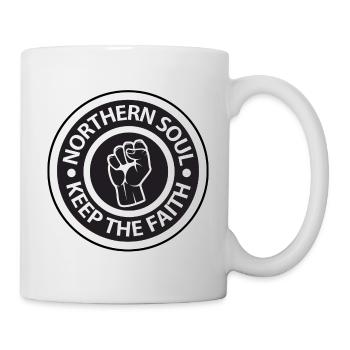 Northern Soul - logo Keep the Faith - Mug blanc - blanc - Droite