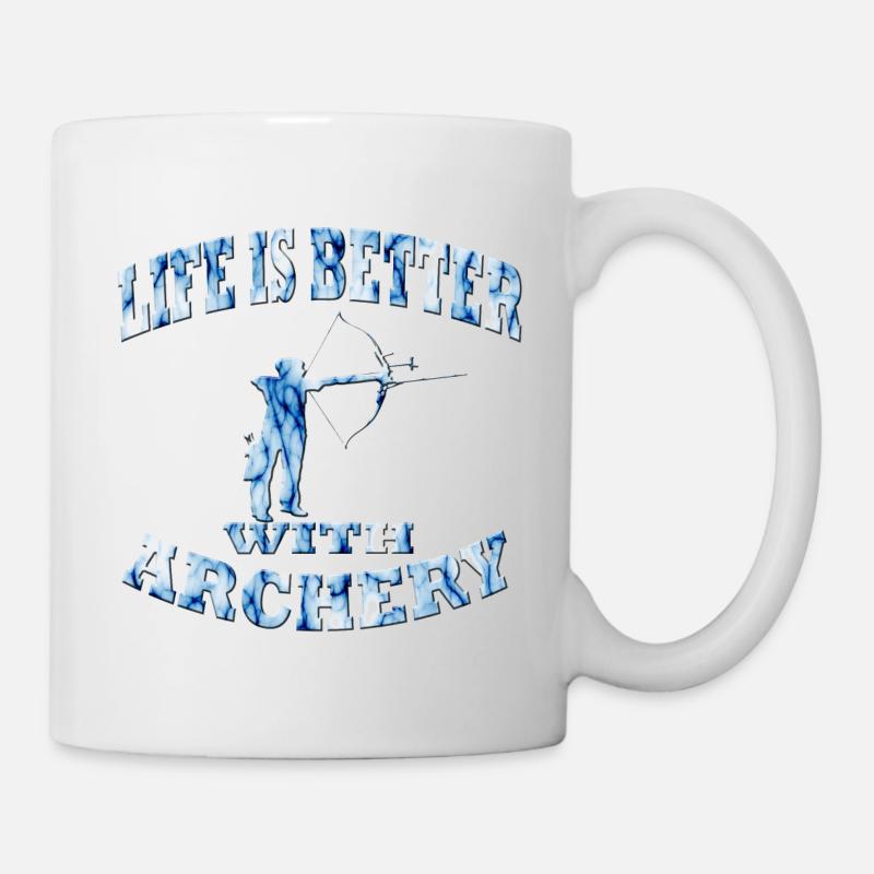 Bogenschießen - Tasse - Weiß