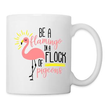 être un flamant - Mug blanc - blanc - Droite