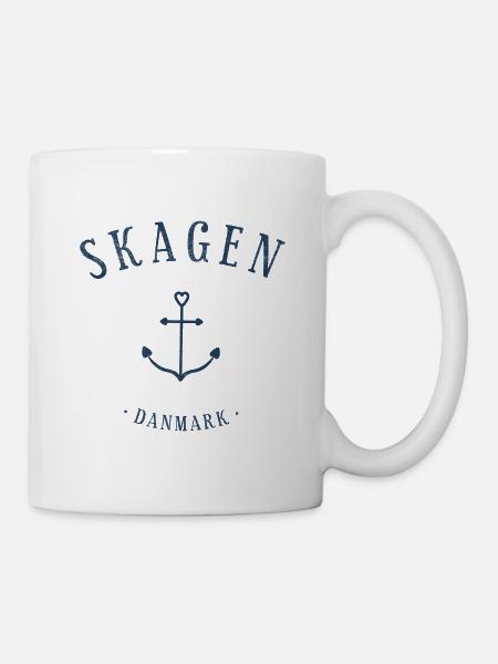 Skagen Danmark Anker Danemark Coeur - Mug blanc - blanc