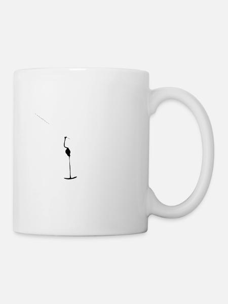 Platter lift - Button Lift - Skilift - art - Tasse - Weiß