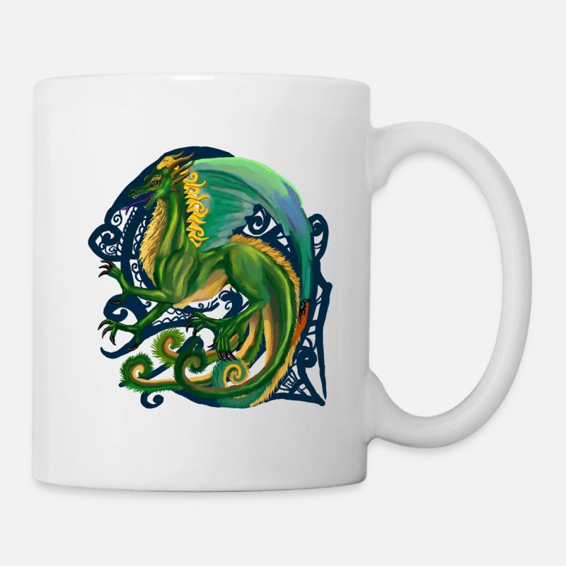 Drachen - Tasse - Weiß