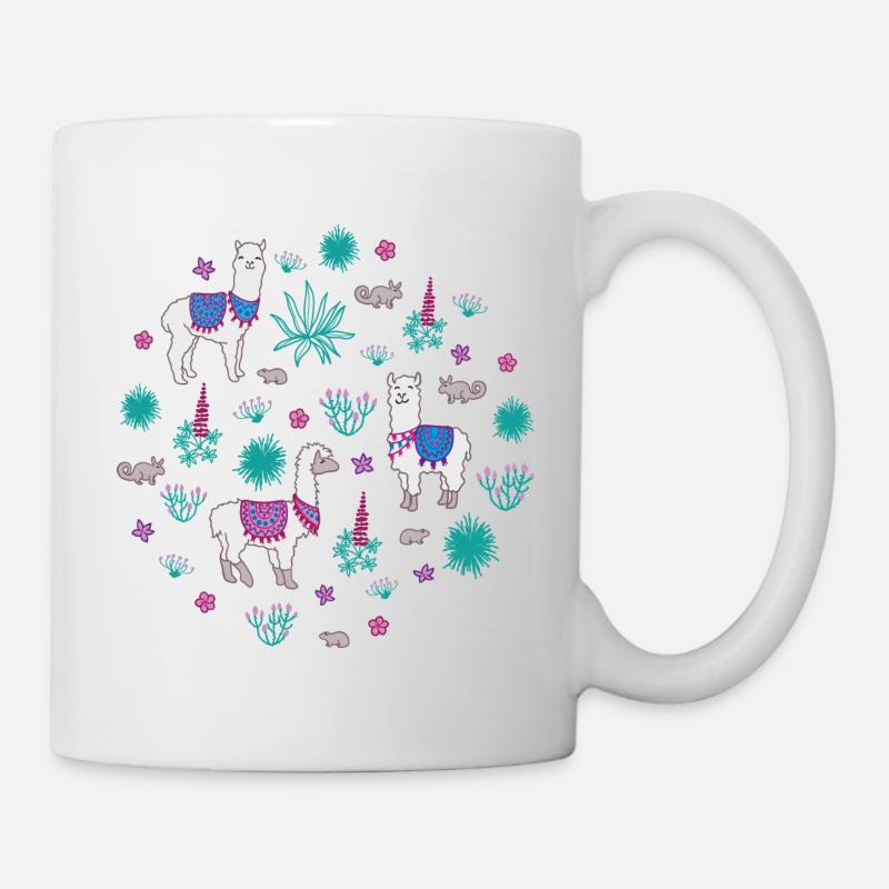 Lama e amici - Tazza - bianco