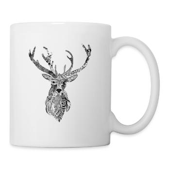 Hirsch - Spirit der Herzmenschen - Tasse - Weiß - Rechts