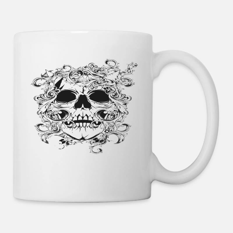skull whait - Mug - white