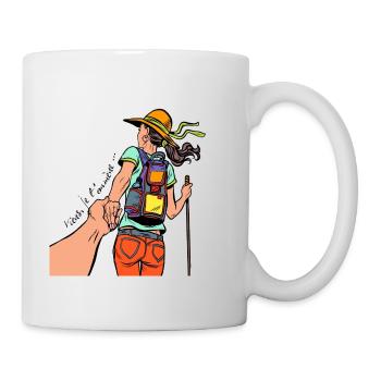 come on I'm taking you ... on a hike - Mug - white - Right