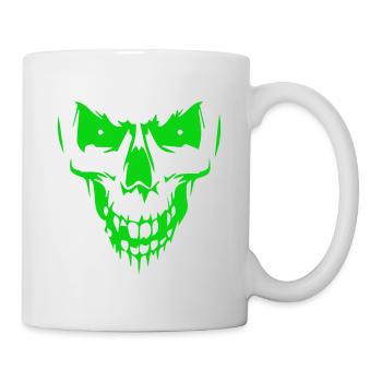 crâne - Mug blanc - blanc - Droite