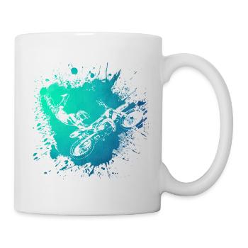Motocross Cross Hobby Sport Motor Gift Idea Lov - Mug - white - Right