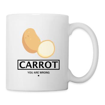 CAROTTE POTATO GIFT - VOUS ÊTES FAUX - Mug blanc - blanc - Droite