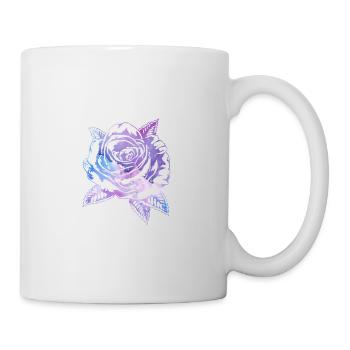 Galaxy Rose Fleur - Mug blanc - blanc - Droite
