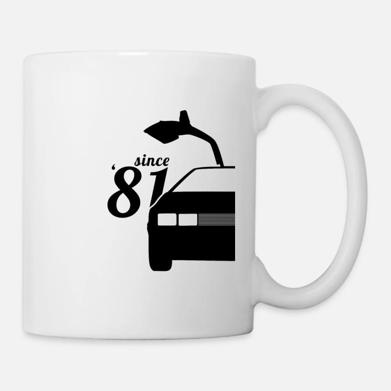Seit 1981 / DeLorean - Tasse - Weiß