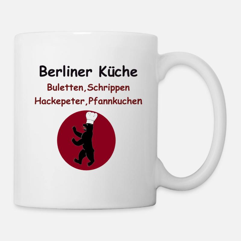 Cuisine berlinoise, recette DDR, dictons berlinois typiques - Mug blanc - blanc