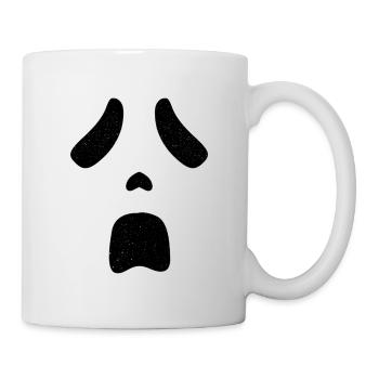 Visage de cri fantôme Halloween - Mug blanc - blanc - Droite
