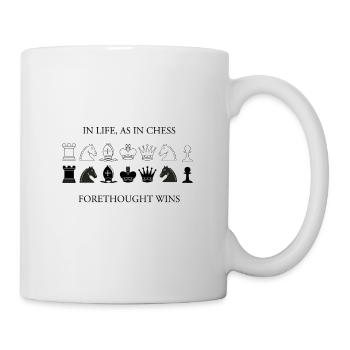 SPRAY DE POULET! IDÉE CADEAU POUR LES JOUEURS D'ÉCHECS - Mug blanc - blanc - Droite