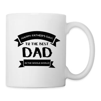 Cadeau fête des pères père fête des pères - Mug blanc - blanc - Droite