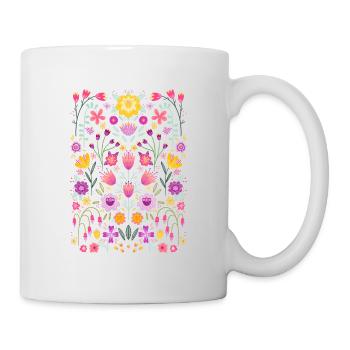 Bright Floral Botanical - Mug - white - Right