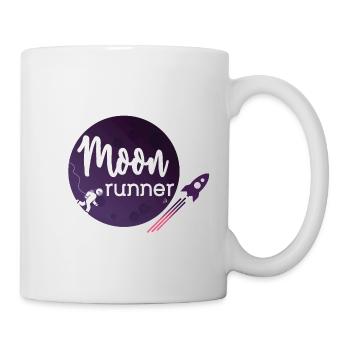 Zum Mond - Mondläufer - Tasse - Weiß - Rechts