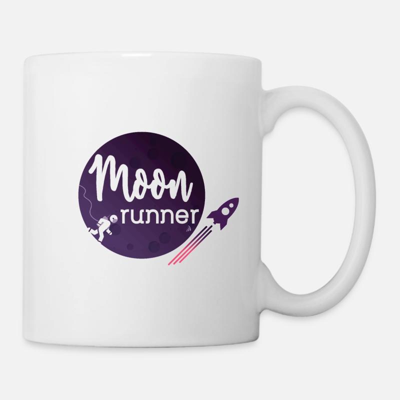 To the moon - Moon Runner - Mug blanc - blanc