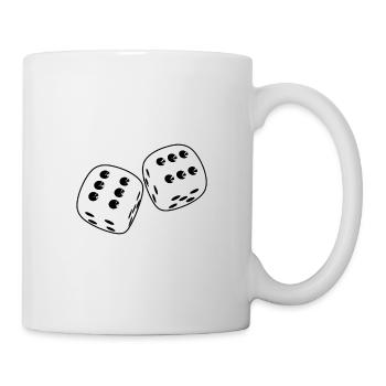 Dice gambling - Mug - white - Right