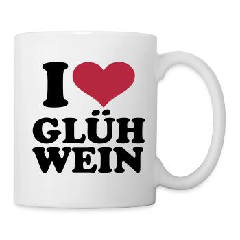 I love Glühwein - Tasse - Weiß - Rechts