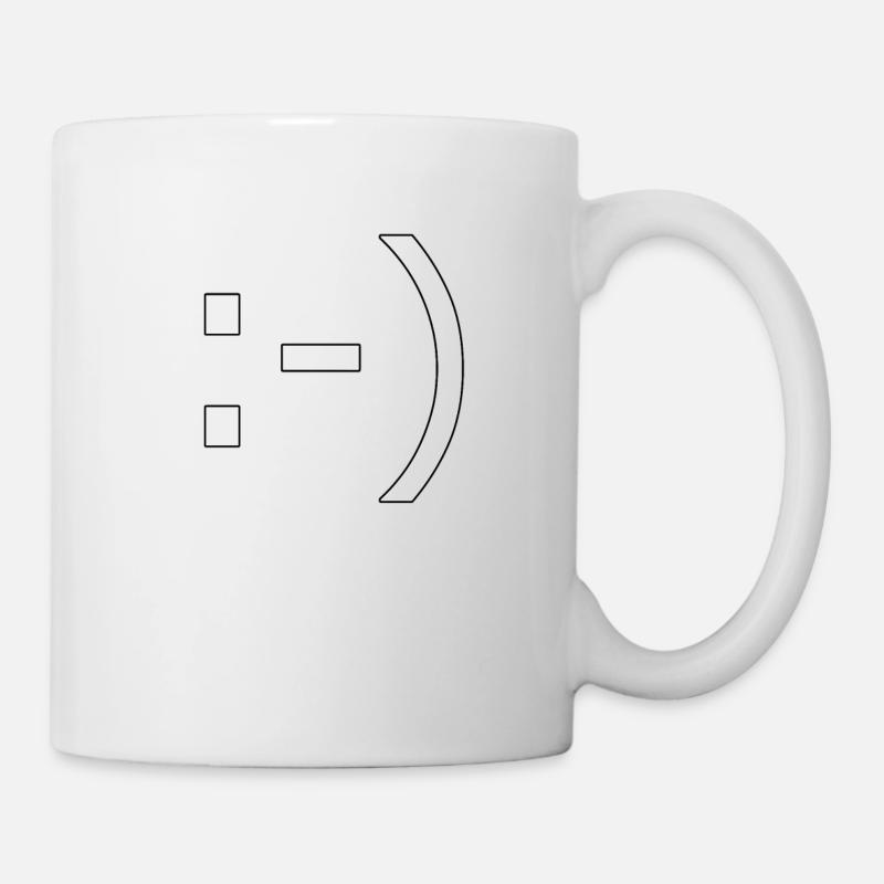 :-) smiley - Mug - white