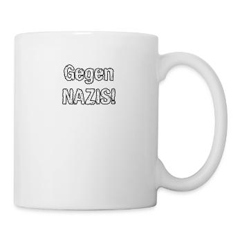 Gegen NAZIS - Tasse - Weiß - Rechts